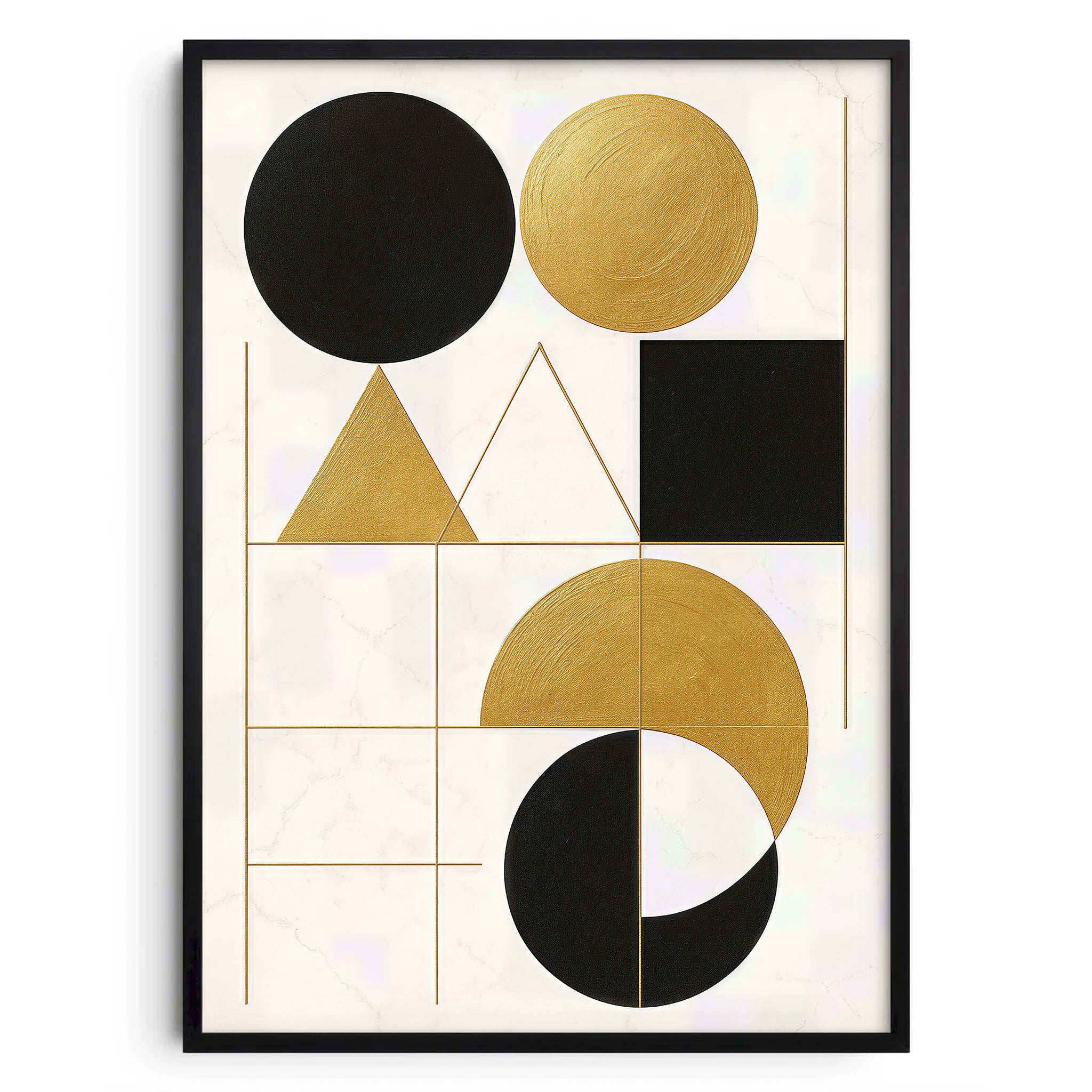 Bauhaus Abstract Poster – Luxury Line No. 3