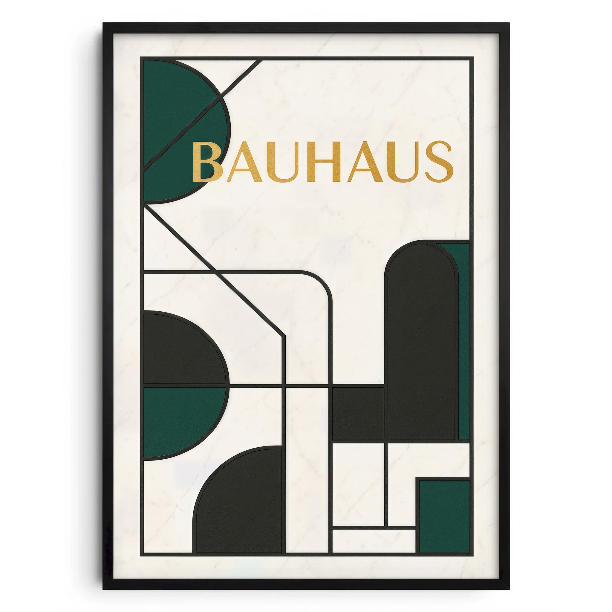 Bauhaus Geometry Poster – Luxury Line No. 1