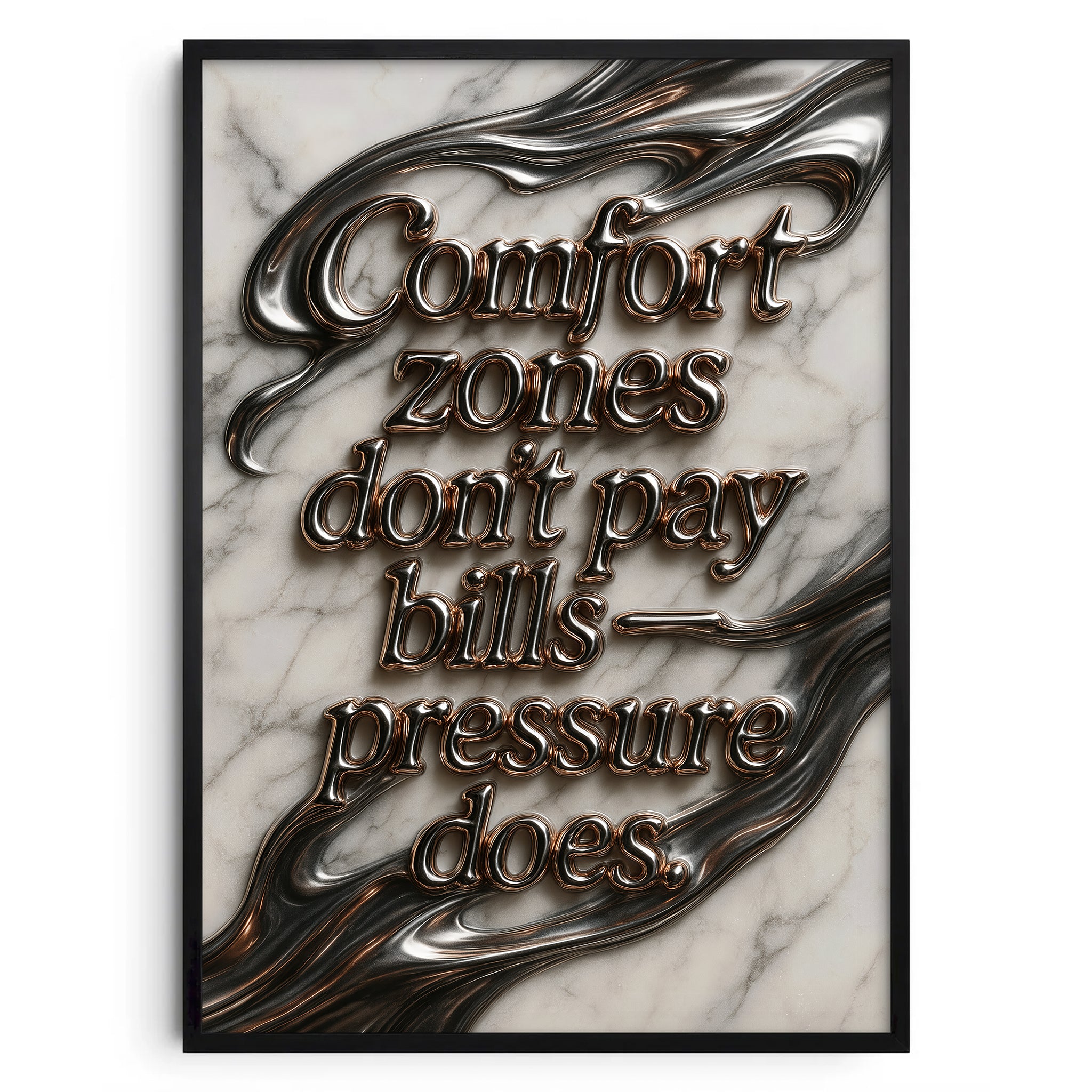 Comfort Zones (Marble Edition) - Wandposter aus der Motivational Line