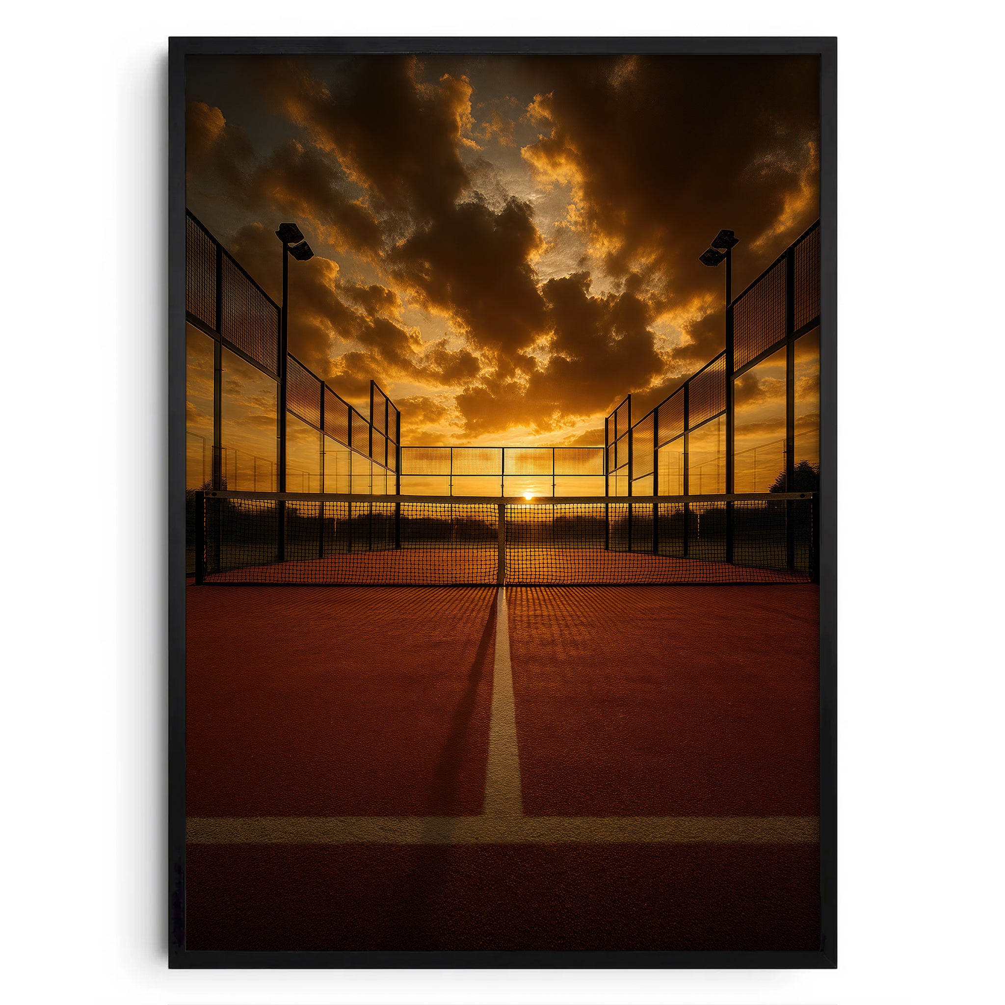 Padel Sunset Court – Poster für Sportfans