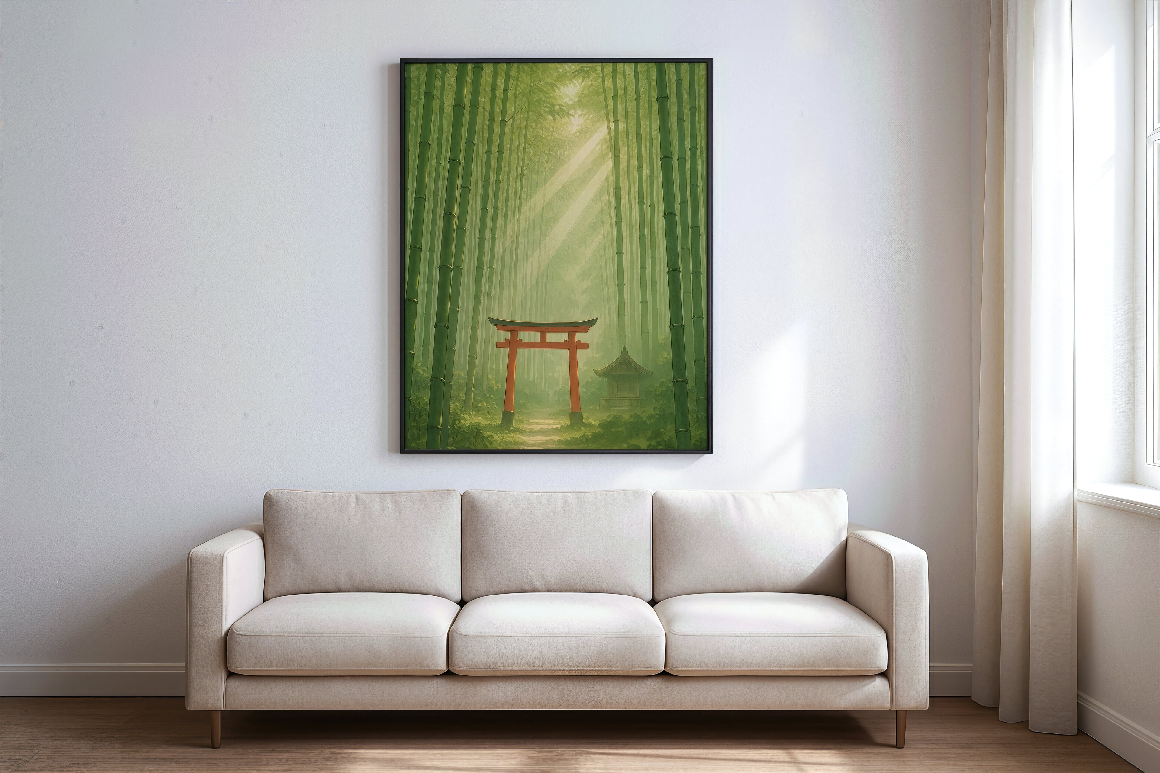 Summer Clarity – Torii im Bambuswald