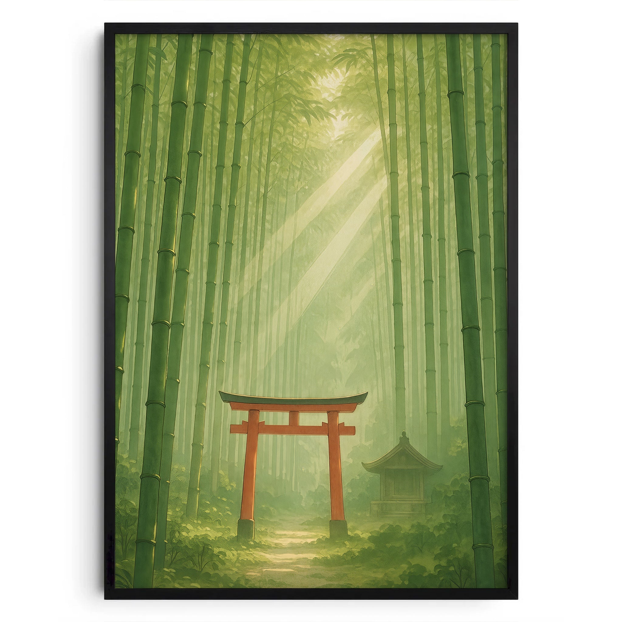 Summer Clarity – Torii im Bambuswald